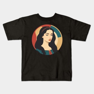 Renaissance Woman Who Really Wishes She Was Somewhere Else Kids T-Shirt